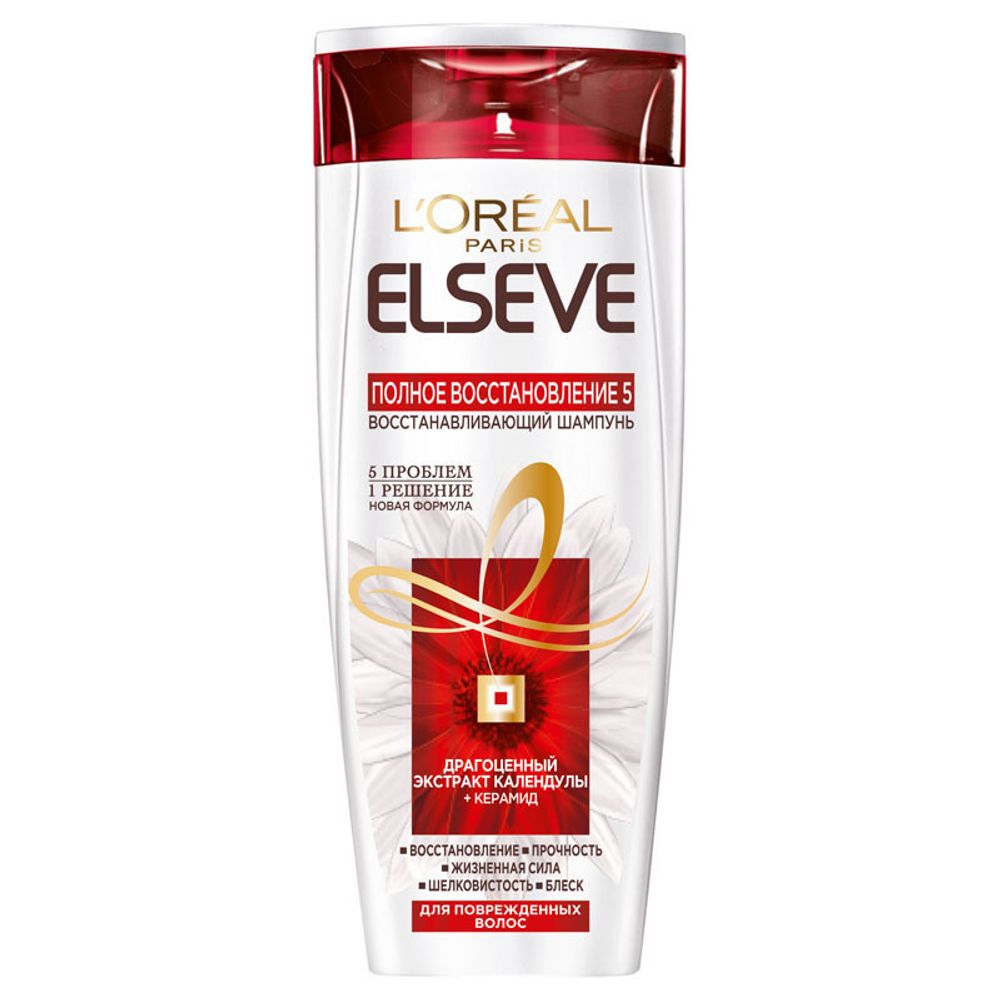 L'Oreal Paris Эльсэв 400мл шампунь Полное восст. 5 укреп. д/повр.и секущ.волос