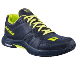 Мужские кроссовки для сквоша/бадминтона Babolat Shadow Team 2 - black/lime