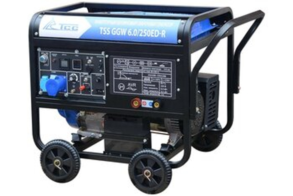 Бензиновый сварочный генератор ТСС GGW 6.0/250D-R, инверторный