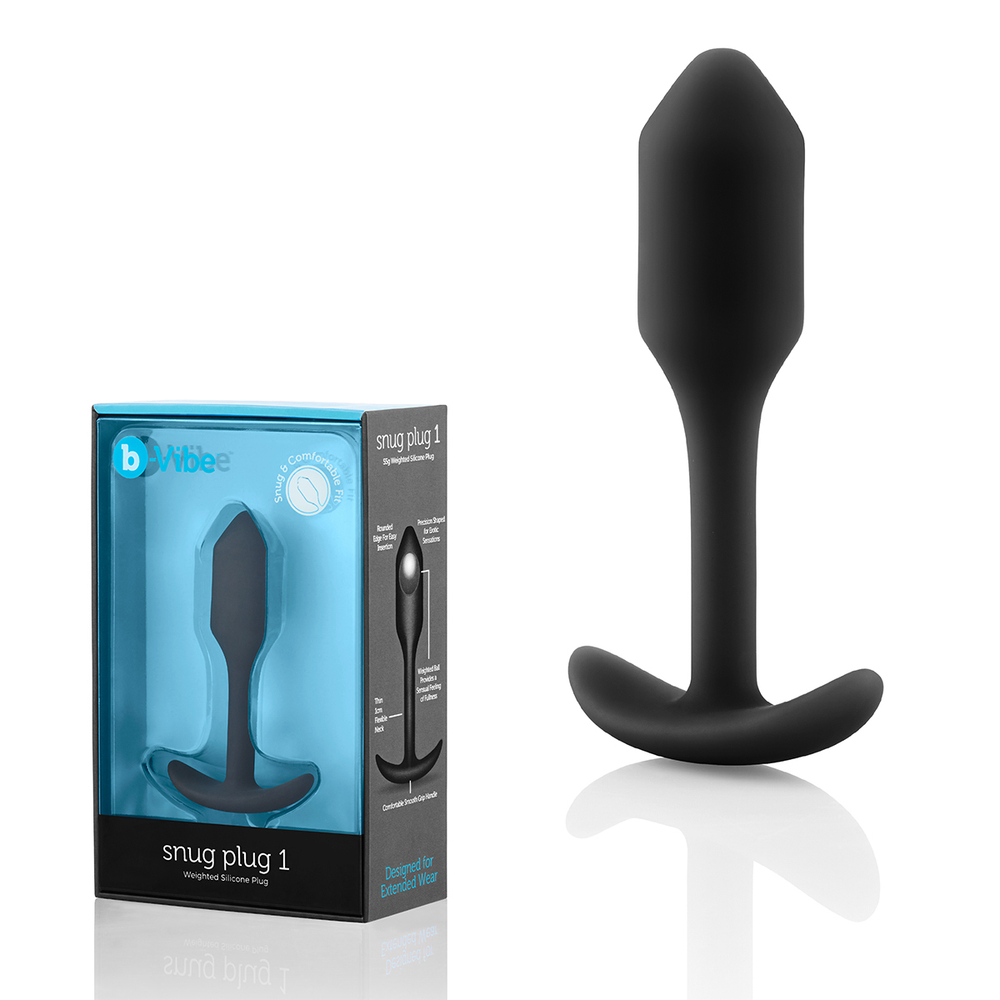 b-vibe Snug Plug 1 - Анальная пробка для ношения