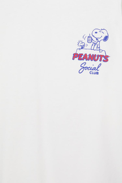 PULL&BEAR PULL&BEAR Футболка с изображением Snoopy из мультфильма «Peanuts», цвет льда