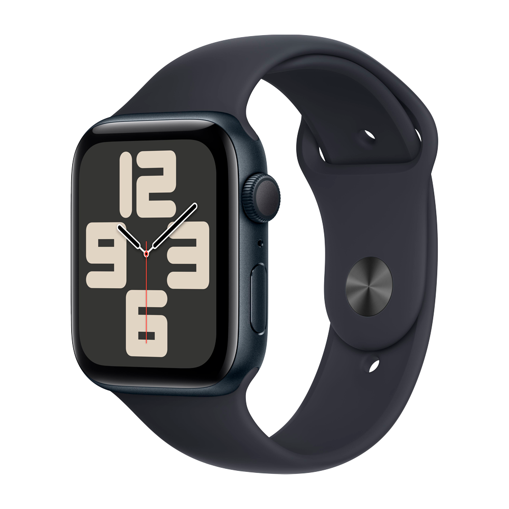 Умные часы Apple Watch SE 2 (2024) GPS, 44mm, Midnight Aluminium Case with Sport Band S/M, Midnight (Темная ночь)