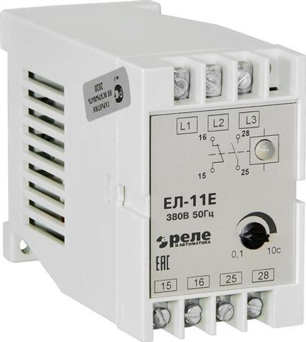 Реле контроля фаз ЕЛ-11Е 380В 50Гц Реле и Автоматика A8222-77135136