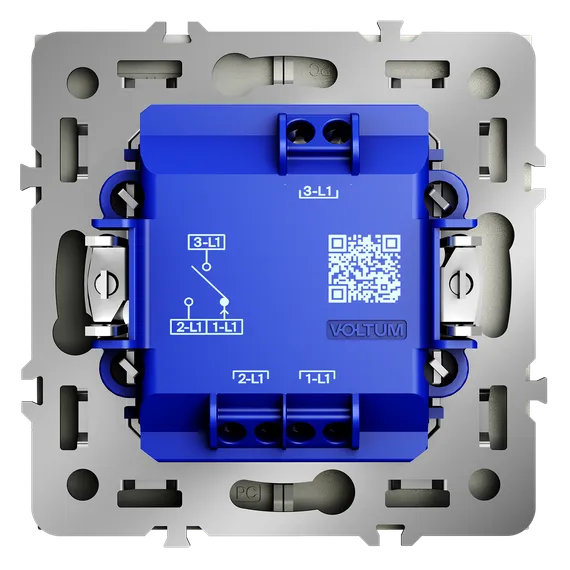 Выключатель для жалюзи Voltum S70 Сталь VLS020705