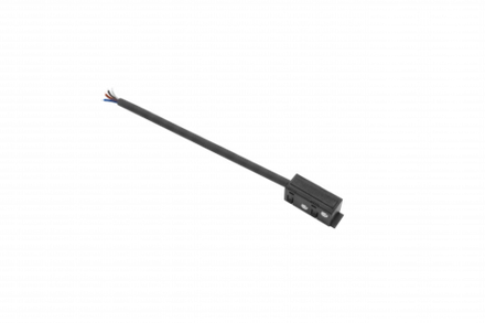 Адаптер с подводом питания SPACE-Track system для подвесного/накладного/встраиваемого шинопровода, L142*W16*H17 мм, черный