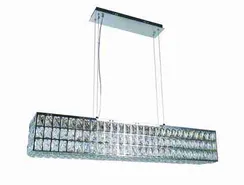 Люстра подвесная светодиодная NewRgy 2798R/64W CHROME+CLEAR, 64 Вт, хромированная и прозрачная