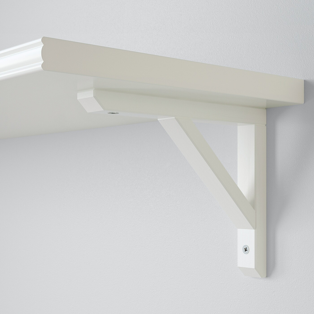 IKEA SANDSHULT (ИКЕА САНДСХУЛТ) — Кронштейн, осина, окрашенная в белый цвет, 18x22 см, фото 3