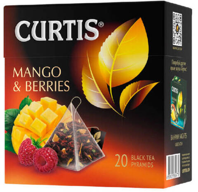 Чай в пирамидках Curtis Mango & Berries 20 шт