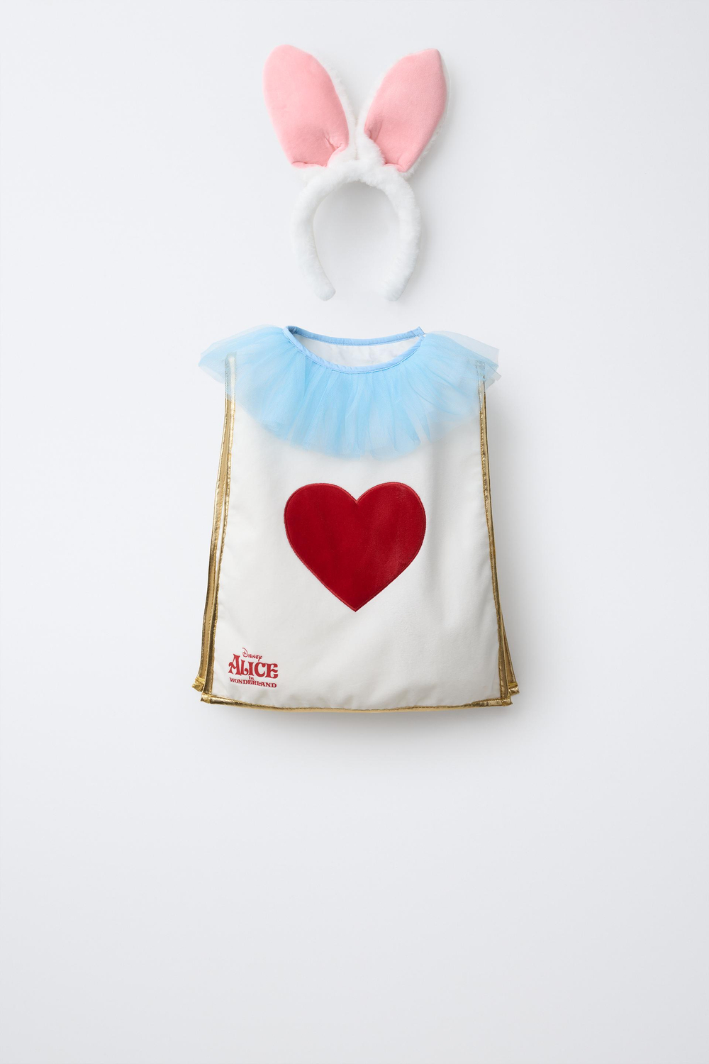 ZARA КОСТЮМ КРОЛИКА ALICE IN WONDERLAND © DISNEY, БЕЛЫЙ