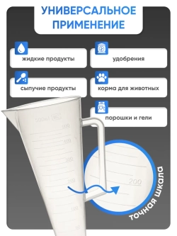 Мензурка п/п коническая 500 мл, Лаборио