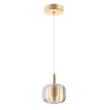 Подвесной светильник Box SP1 Gold/Amber золото/янтарный Crystal Lux