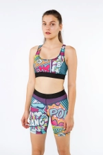 Топ бра Pop-art QOZA, голубой, l-xl