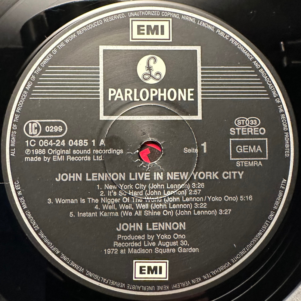 John Lennon - Live In New York City (Германия 1986г.)