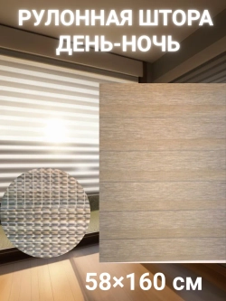 Рулонные шторы День-Ночь 58х160 см