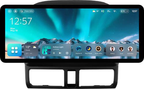 Магнитола для Honda CR-V 2 2000-2006 - Teyes CC4 монитор 12.3" 2K QLED + рамка 9, Android 14, Быстрейшая, Snapdragon 680, DSP, CarPlay, 4G SIM-слот