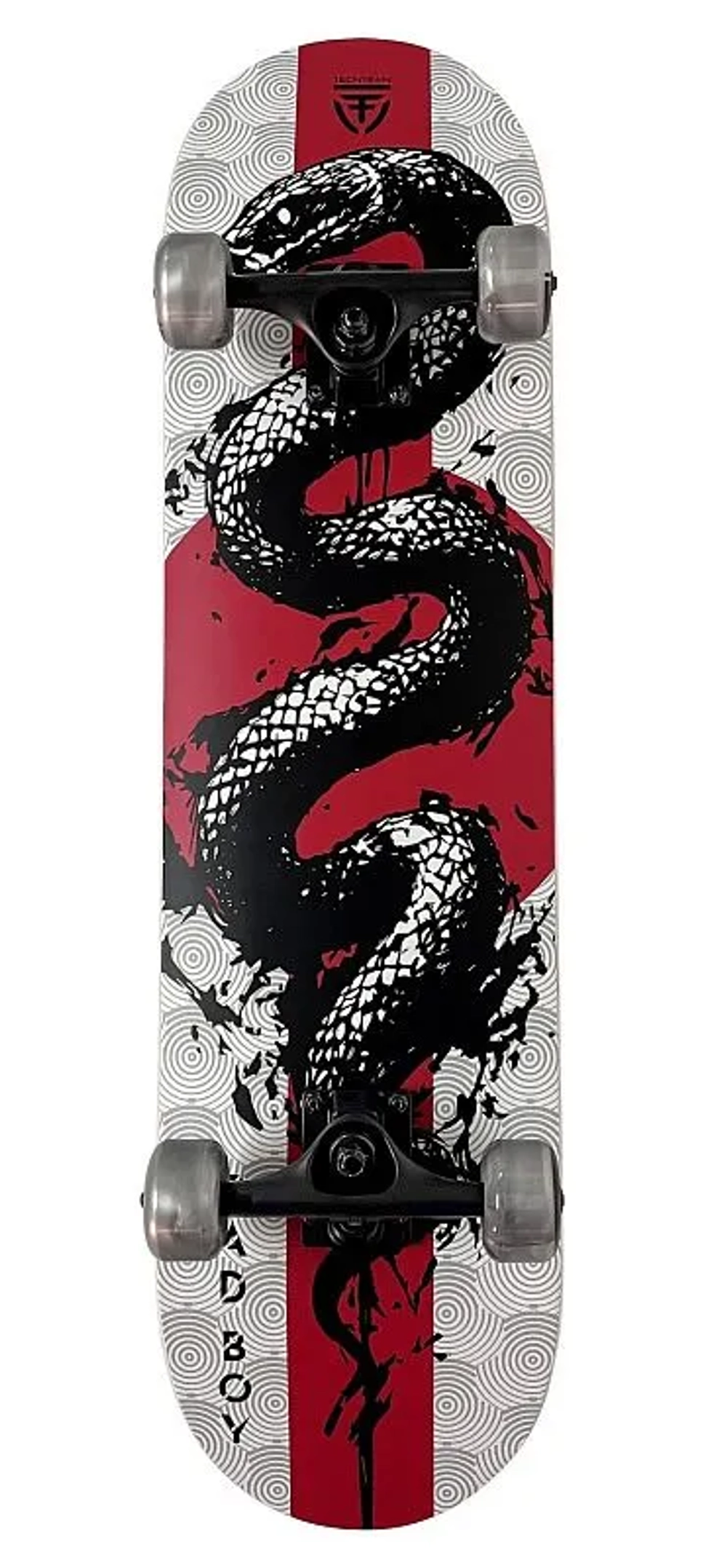 Скейтборд Tech Team Bad Boy 31x8" (серебряный / silver)