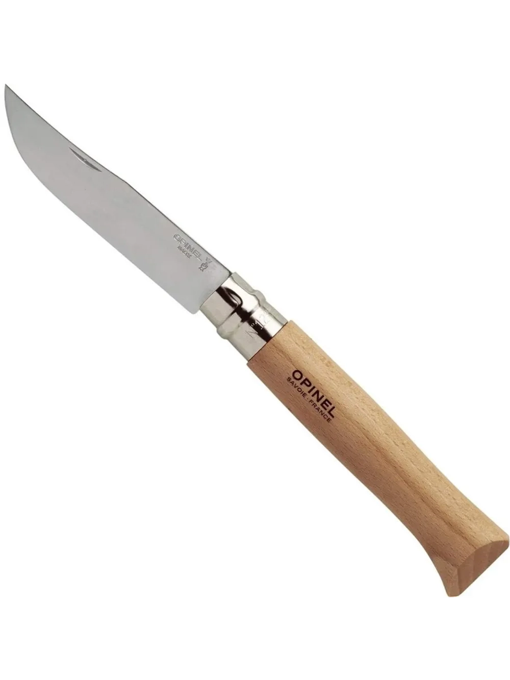 Нож Opinel №12 нержавеющая сталь, буковая рукоять