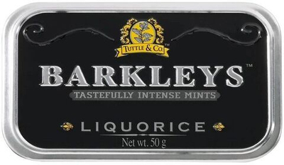 Леденцы Barkleys Liquorice с лакрицей 50 г (из Финляндии)
