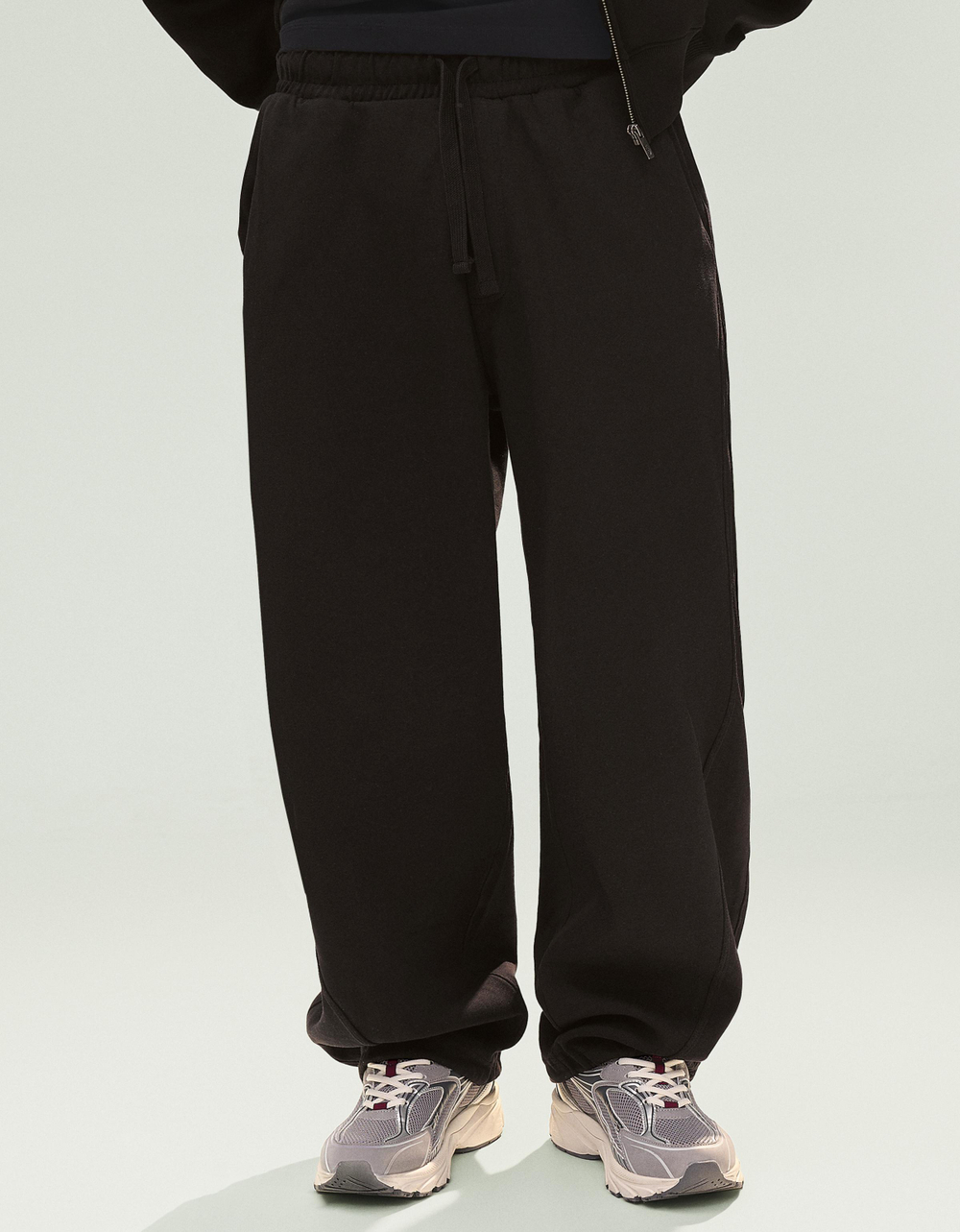 Мужские брюки balloon fit из интерлока - BERSHKA