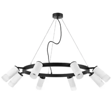 Люстра подвесная 8*GU10 LR0183681 черный/белый Rullo Lightstar