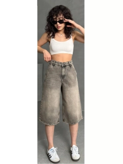 Шорты джинсовые удлиненные Багги baggy
