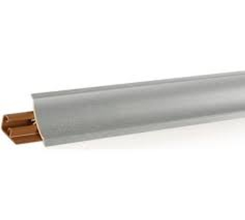 Плинтус Korner 3м (610) серый/Алюминий SV Мебель