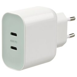IKEA SJÖSS  (ИКЕА ШЁСС)  -  Зарядное устройство 2 порта USB 45 Вт - с функцией быстрой зарядки