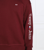 Худи linear placement Tommy Jeans - бордовый(DM0DM15012)