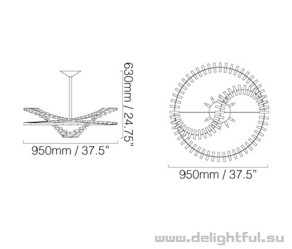 Flexus Pendant by Baroncelli