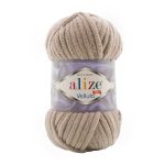 Пряжа Alize (Ализе) Velluto / уп.5 мот. по 100 г, 68м, 530 бежевый A