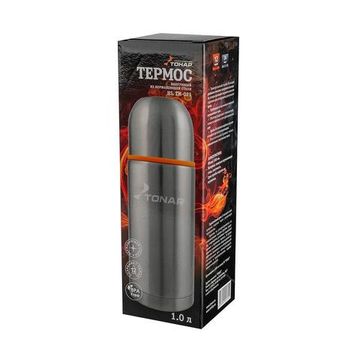 Термос TONAR 1000ML HS.TM-021  (дополн.пласт.чашка)
