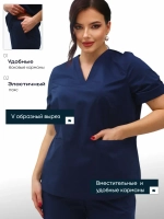 Медицинский костюм с брюками стрейч