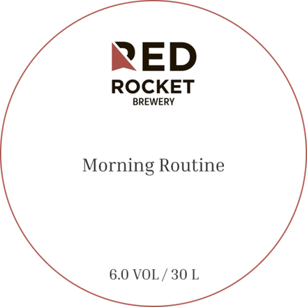 Пиво Рэд Рокет Монинг Рутин / Red Rocket Morning Routine 30л - кег
