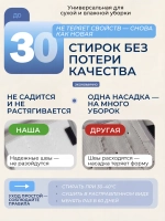 Насадка для швабры 38х12 сменная 2 шт микрофибра