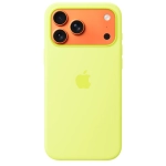 Силиконовый чехол Apple Silicone Case with MagSafe для iPhone 17 Pro Max, Neon Yellow