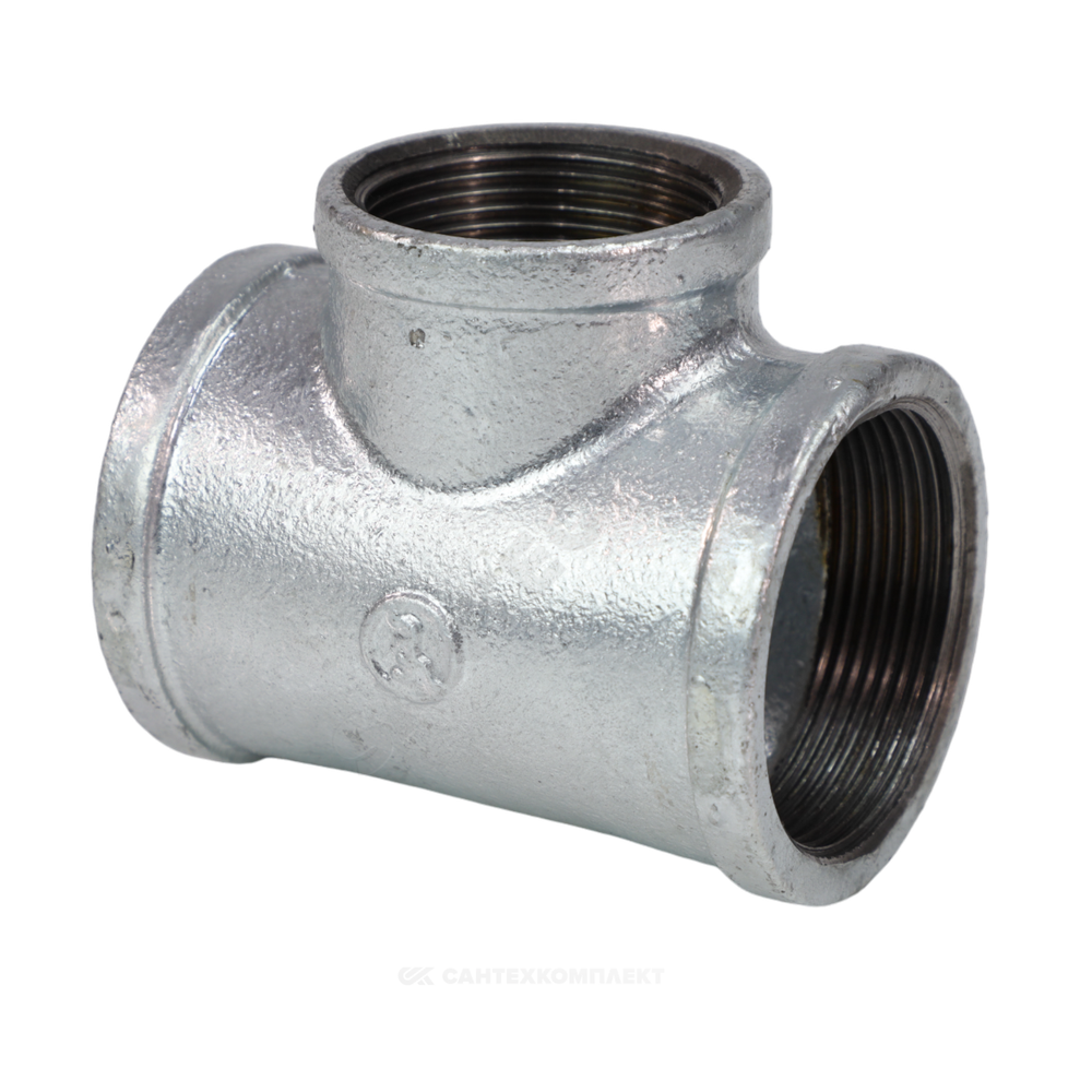 Тройник переходной чугун оц Ду 40х20 (1 1/2"х3/4") ВР/ВР Fittex PLUS