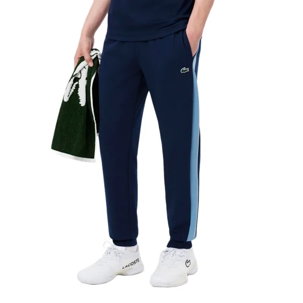 Мужские теннисные штаны Lacoste Sport - navy blue/blue