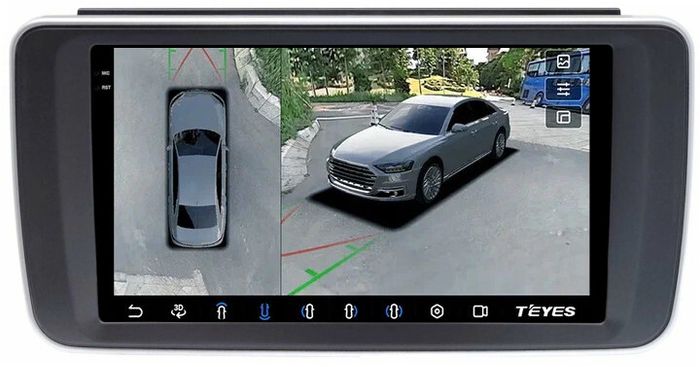 Магнитола для Nissan Leaf 2 ZE1 2017-2024+ - Teyes CC3-2K-360 на Android 10, Быстрая, 2K QLED, CarPlay, 4G SIM-слот, 4 камеры в комплекте