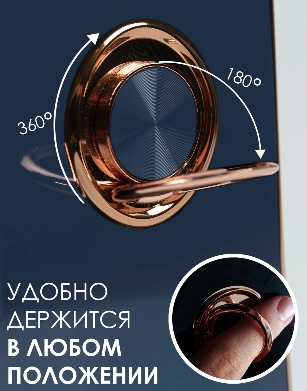 Стильный глянцевый чехол для SAMSUNG GALAXY S21 5G (не ULTRA/ FE/ PLUS!) с кольцом-подставкой и бархатной подкладкой