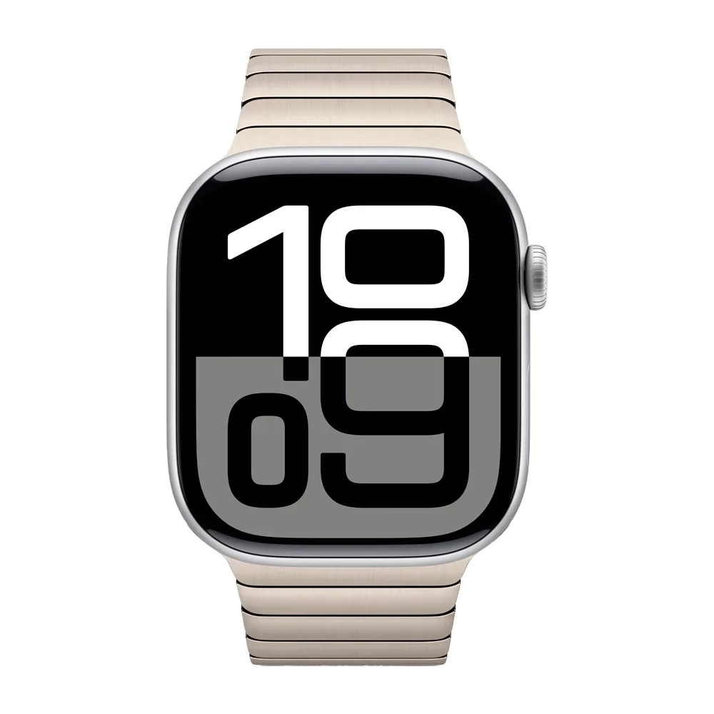 Умные часы Apple Watch Series 10 GPS, 46mm, Silver Aluminium Case with Link Bracelet, Natural