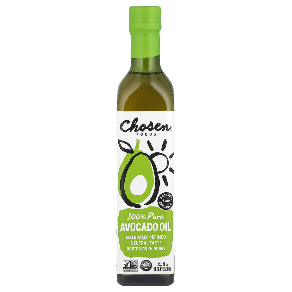 Chosen Foods, 100% чистое масло авокадо, 500 мл (16,9 жидк. унц.)