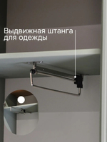 Шкаф 58х41х200, Неаполь, распашной для одежды, в прихожую, ванную, спальню, массив сосны, зеленый, Dipriz
