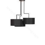 Ceiling design lamp  Noon 3 by Zeitraum (Black)