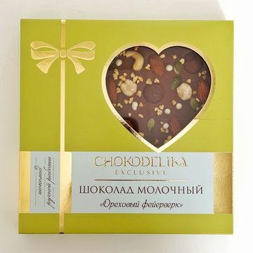 Шоколад молочный "Ореховый фейерверк"180 г
