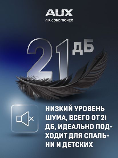 Настенная сплит-система AUX ASW-H07A4/JD-R1 + AS-H07A4/JD-R1, белый