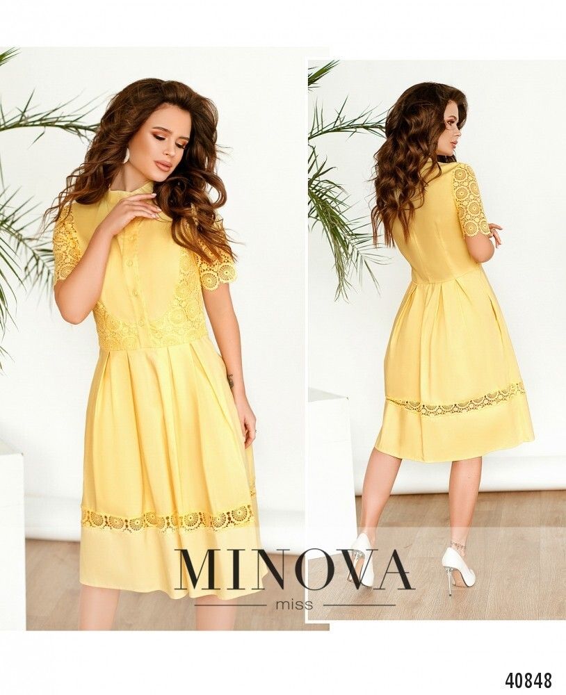 Платье 1098-желтый Minova Платье 1098-желтый Minova