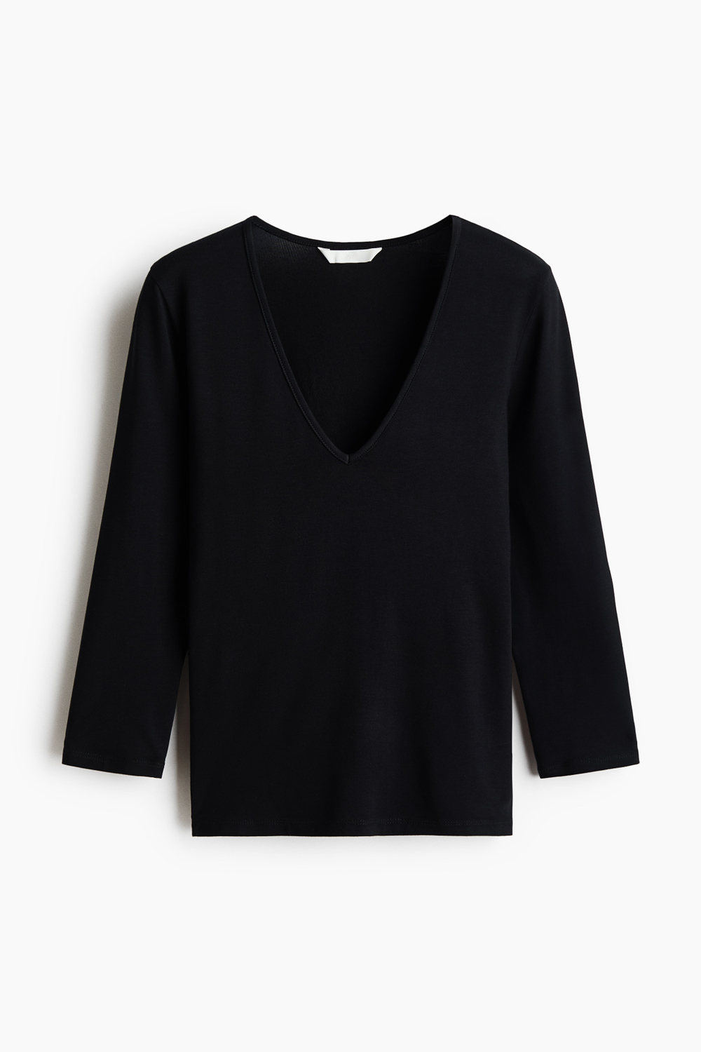 Вискозный топ с V-образным вырезом - H&M