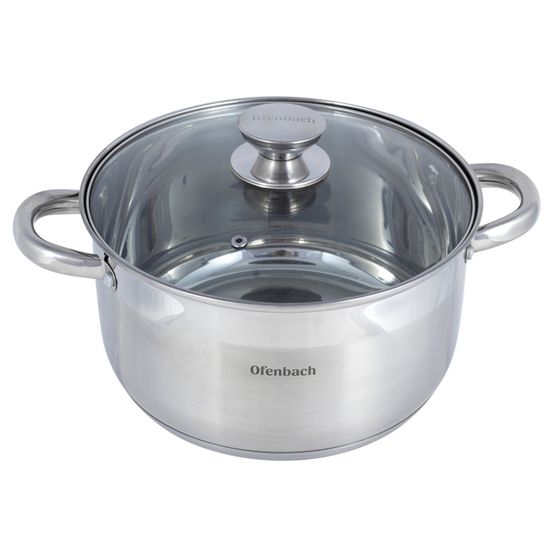 Кастрюля 6 л. из нержавеющей стали Ofenbach NB 100514