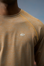 Лонгслив Nothomme Blue Seamless Knit Mesh Running Long Sleeve "Sunset Yellow"