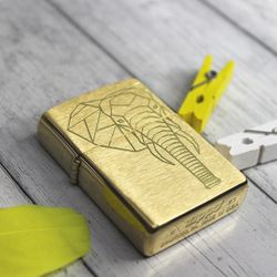 Зажигалка Zippo (200 Vintage Brushed Chrome) с гравировкой на заказ
